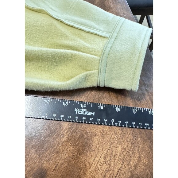 Blue Blush Women's Chartreuse Soft Fleece Oversized Button-Up Cardigan Medium - Picture 4 of 8